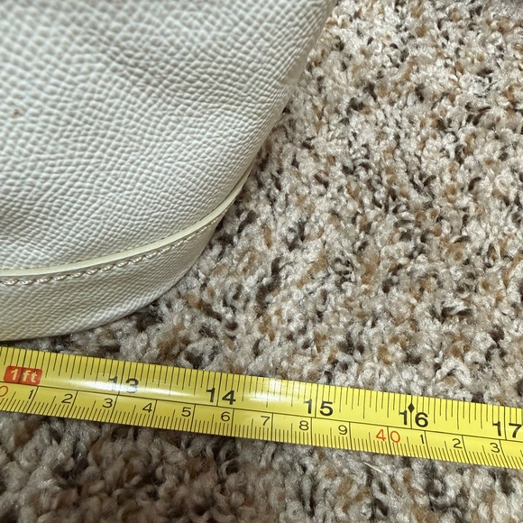 Dooney & Bourke Logo Lock Tote Bag in White - Picture 9 of 15